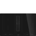SMEG HOBD682D2 TABLE DE CUISSON AVEC HOTTE INTÉGRÉE NOIR 83 CM
