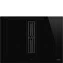 SMEG HOBD472D2 INDUCTION HOB WITH INTEGRATED HOOD BLACK 70 CM