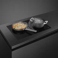SMEG HOBD472D2 INDUKTION MIT KOCHFELDABZUG SCHWARZ 70 CM