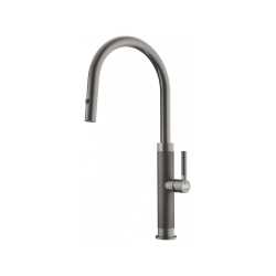 FRANKE MYTHOS MASTERPIECE SINGLE LEVER SINK MIXER TAP STAINLESS STEEL ANTHRACITE