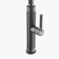 FRANKE MYTHOS MASTERPIECE ROBINET MITIGEUR MONOCOMMANDE AVEC DOUCHETTE EXTRACTIBLE ACIER INOX ANTHRACITE