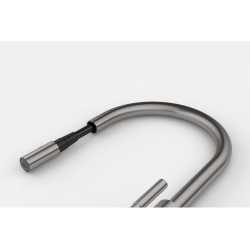 FRANKE MYTHOS MASTERPIECE ROBINET MITIGEUR MONOCOMMANDE AVEC DOUCHETTE EXTRACTIBLE ACIER INOX ANTHRACITE