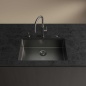 FRANKE MYTHOS MASTERPIECE ROBINET MITIGEUR MONOCOMMANDE AVEC DOUCHETTE EXTRACTIBLE ACIER INOX ANTHRACITE