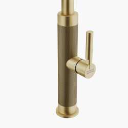 FRANKE MYTHOS MASTERPIECE EINHAND SPÜLTISCHMISCHER MIT VERSTELLBARER BRAUSE EDELSTAHL GOLD