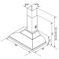 CAPPA A PARETE SMEG KC19A ANTRACITE ESTETICA CORTINA 90 CM CAPPA A PARETE SMEG KC19A ANTRACITE ESTETICA CORTINA 90 CM