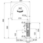 FRANKE MYTHOS MASTERPIECE GRIFO MONOCOMANDO PARA FREGADERO ACERO INOXIDABLE GOLD