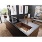 FRANKE MYTHOS MASTERPIECE ROBINET MITIGEUR MONOCOMMANDE AVEC DOUCHETTE EXTRACTIBLE ACIER INOX CUIVRE