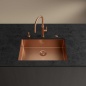 FRANKE MYTHOS MASTERPIECE ROBINET MITIGEUR MONOCOMMANDE AVEC DOUCHETTE EXTRACTIBLE ACIER INOX CUIVRE