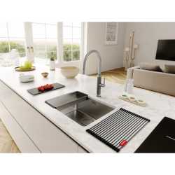 FRANKE MYTHOS MASTERPIECE SINGLE LEVER SINK MIXER TAP SATIN STAINLESS STEEL