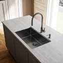 FRANKE MYTHOS EOS NEO SINGLE LEVER SINK MIXER TAP STAINLESS STEEL ANTHRACITE
