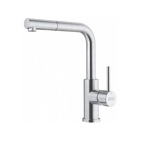 FRANKE SMART GLENDA SINGLE LEVER SINK MIXER TAP SATIN STAINLESS STEEL