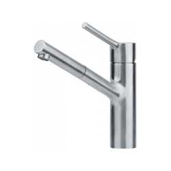 FRANKE MYTHOS TAROS NEO EINHAND SPÜLTISCHMISCHER MIT VERSTELLBARER BRAUSE SATINIERTER EDELSTAHL