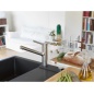 FRANKE MYTHOS TAROS NEO SINGLE LEVER SINK MIXER TAP SATIN STAINLESS STEEL