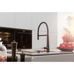FRANKE ICON SEMI-PRO SINGLE LEVER SINK MIXER TAP BLACK MATT