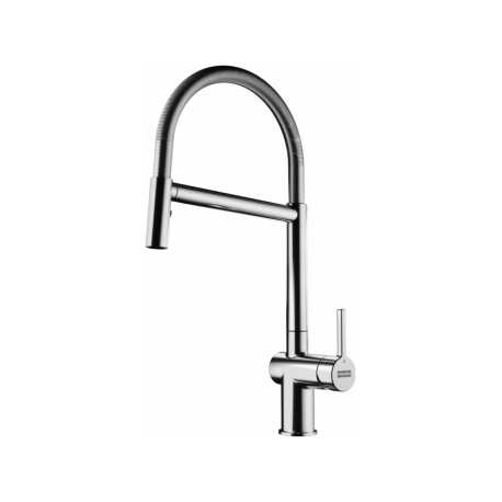 FRANKE ACTIVE SEMI PRO LEVER SINK MIXER TAP WITH DOUBLE JET HAND SHOWER CHROME