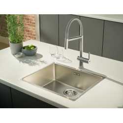 FRANKE ACTIVE SEMI PRO LEVER SINK MIXER TAP WITH DOUBLE JET HAND SHOWER CHROME