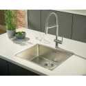 FRANKE ACTIVE SEMI PRO LEVER SINK MIXER TAP WITH DOUBLE JET HAND SHOWER CHROME