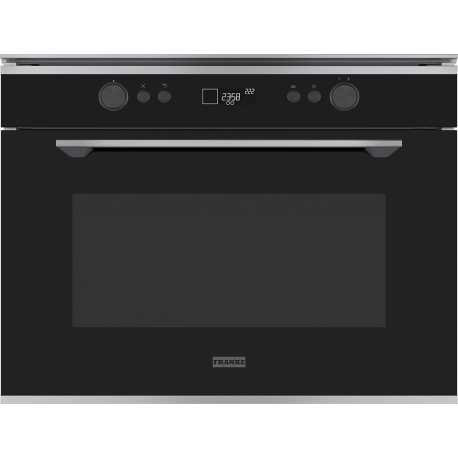 FRANKE MYTHOS FMY 45 MW XS COMBI MICROWAVE OVEN H 45 CM SATIN STAINLESS STEEL/BLACK GLASS