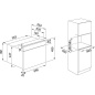 FRANKE MYTHOS FMY 45 MW XS EINBAU KOMPAKT-MIKROWELLEN H 45 CM SATINIERTER EDELSTAHL/SCHWARZES GLAS
