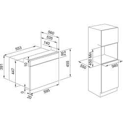 FRANKE MYTHOS FMY 45 MW XS EINBAU KOMPAKT-MIKROWELLEN H 45 CM BLACK STEEL