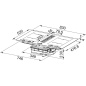 FRANKE MARIS FMA 8391 HI INDUCTION HOB WITH INTEGRATED HOOD 83 CM STAINLESS STEEL/BLACK