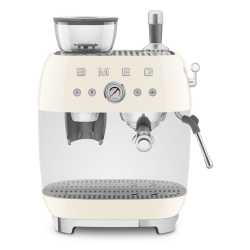 SMEG ESPRESSO COFFEE MACHINE  WITH GRINDER CREAM 50'S STYLE