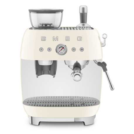 SMEG ESPRESSO COFFEE MACHINE  WITH GRINDER CREAM 50'S STYLE