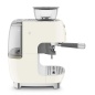 SMEG ESPRESSO COFFEE MACHINE  WITH GRINDER CREAM 50'S STYLE