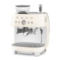 SMEG ESPRESSO COFFEE MACHINE  WITH GRINDER CREAM 50'S STYLE