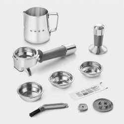 SMEG ESPRESSO COFFEE MACHINE  WITH GRINDER CREAM 50'S STYLE