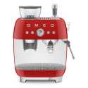 SMEG ESPRESSO COFFEE MACHINE  WITH GRINDER RED 50'S STYLE