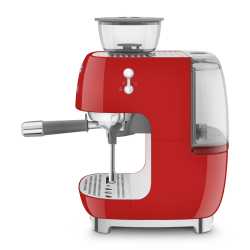 SMEG ESPRESSO COFFEE MACHINE  WITH GRINDER RED 50'S STYLE