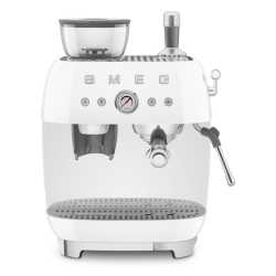 SMEG ESPRESSO COFFEE MACHINE  WITH GRINDER WHITE 50'S STYLE