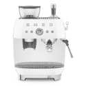 SMEG ESPRESSO COFFEE MACHINE  WITH GRINDER WHITE 50'S STYLE