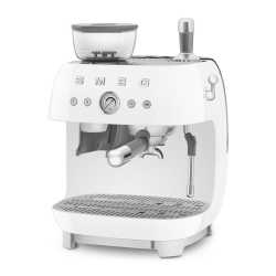 SMEG ESPRESSO COFFEE MACHINE  WITH GRINDER WHITE 50'S STYLE