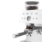 SMEG 50er JAHRE RETRO STIL ESPRESSO-KAFFEEMASCHINE MIT MAHLWERK WEISS