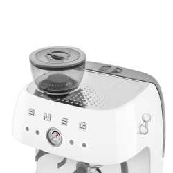 SMEG ESPRESSO COFFEE MACHINE  WITH GRINDER WHITE 50'S STYLE