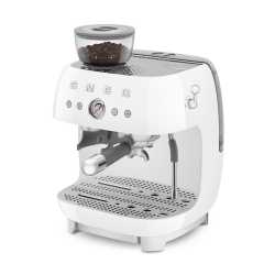 SMEG ESPRESSO COFFEE MACHINE  WITH GRINDER WHITE 50'S STYLE