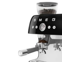 SMEG ESPRESSO COFFEE MACHINE  WITH GRINDER BLACK 50'S STYLE