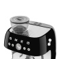 SMEG 50er JAHRE RETRO STIL ESPRESSO-KAFFEEMASCHINE MIT MAHLWERK SCHWARZ