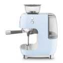 SMEG ESPRESSO COFFEE MACHINE WITH GRINDER PASTEL BLUE 50'S STYLE