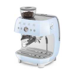 MACCHINA CAFFÈ ESPRESSO CON MACINACAFFE' AZZURRO SMEG STILE ANNI 50