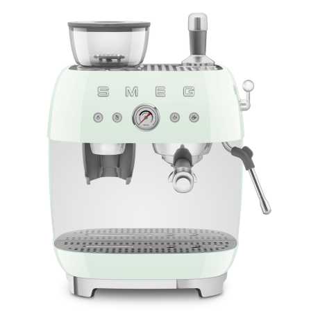 SMEG 50er JAHRE RETRO STIL ESPRESSO-KAFFEEMASCHINE MIT MAHLWERK PASTELLGRÜN