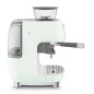 SMEG 50er JAHRE RETRO STIL ESPRESSO-KAFFEEMASCHINE MIT MAHLWERK PASTELLGRÜN