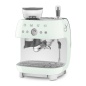 SMEG 50er JAHRE RETRO STIL ESPRESSO-KAFFEEMASCHINE MIT MAHLWERK PASTELLGRÜN