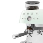 SMEG 50er JAHRE RETRO STIL ESPRESSO-KAFFEEMASCHINE MIT MAHLWERK PASTELLGRÜN