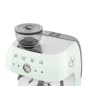 SMEG ESPRESSO COFFEE MACHINE WITH GRINDER PASTEL GREEN 50'S STYLE
