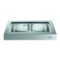 SCHOLTES EP902 KITCHEN SINK UNIT DOUBLE BOWL STAINLESS STEEL 900x650 MM SCHOLTES EP902 KITCHEN SINK UNIT DOUBLE BOWL STAINLESS STEEL 900x650 MM