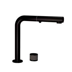 SCHOCK AQUADOUBLE UP&DOWN ROBINET MITIGEUR SOUS FENÊTRE AVEC DOUCHETTE EXTRACTIBLE NOIR MAT