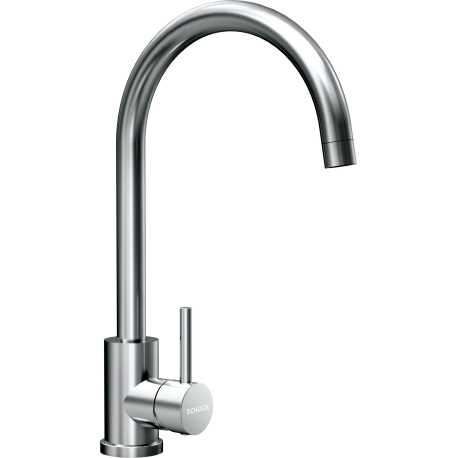 SCHOCK PRIMA SINGLE LEVER KITCHEN SINK MIXER TAP STAINLESS STEEL